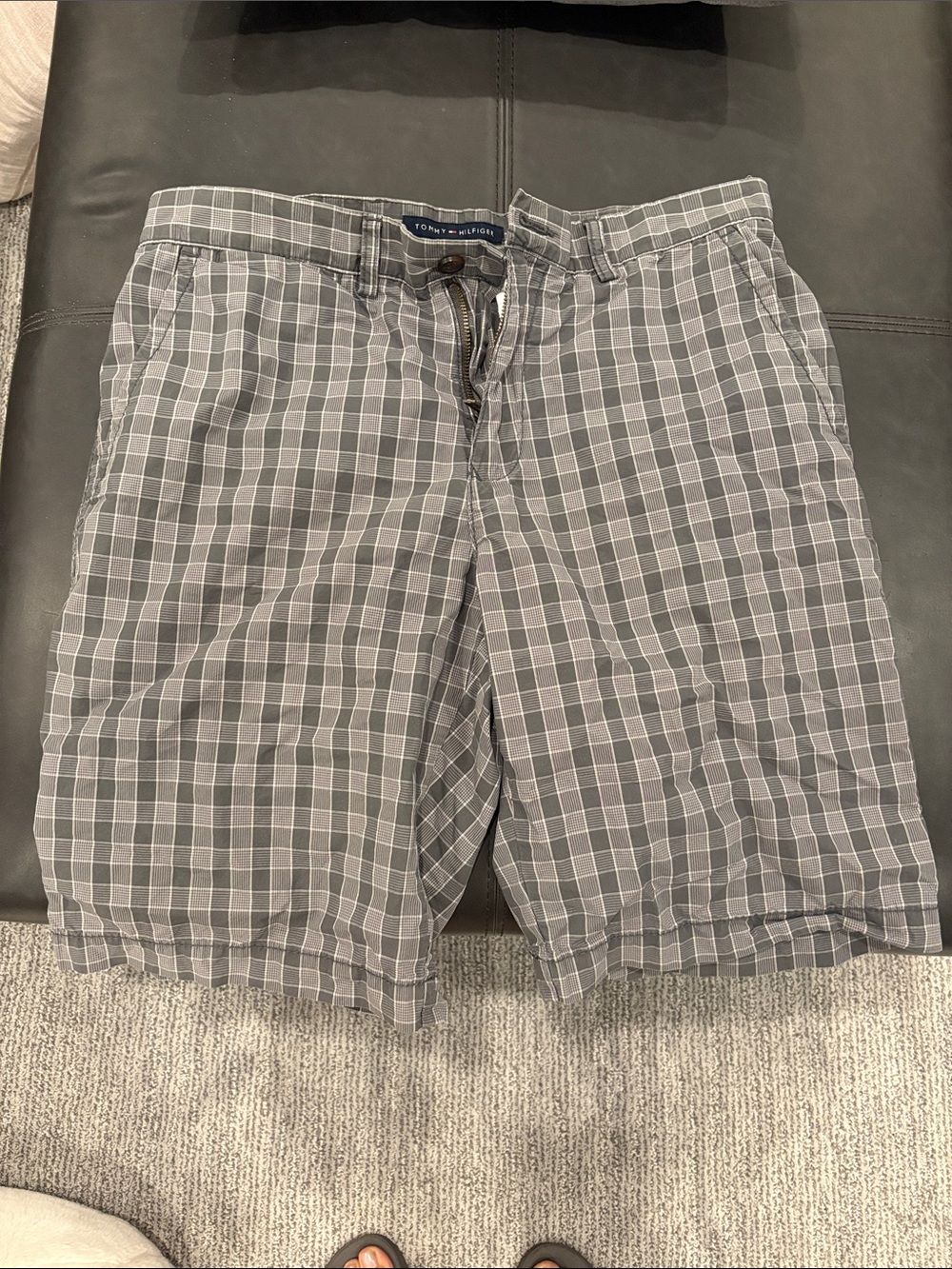 Tommy Hilfiger Gray Plaid Men’s Shorts